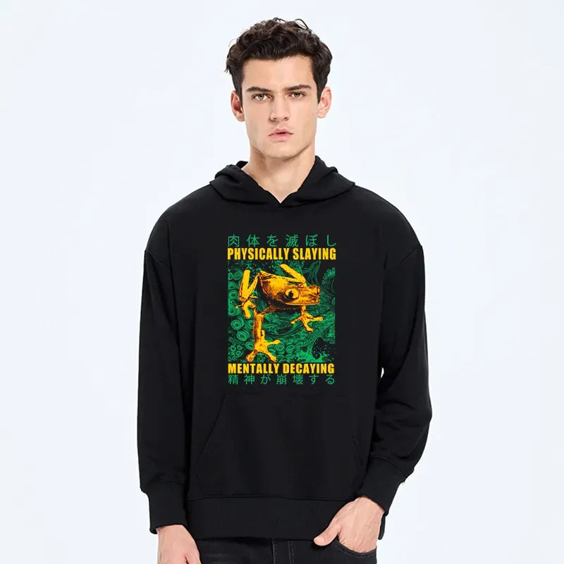 Kyoto Lion Vintage Streetwear Hoodie