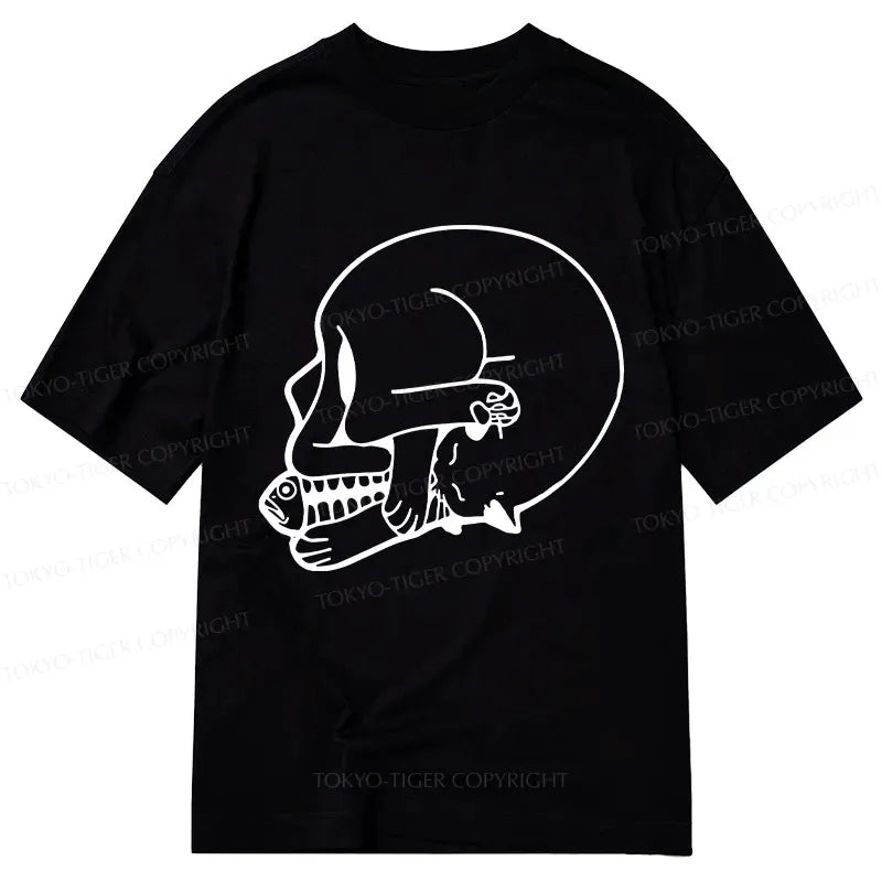 Japanese Vintage Cat T-Shirt Free Shipping
