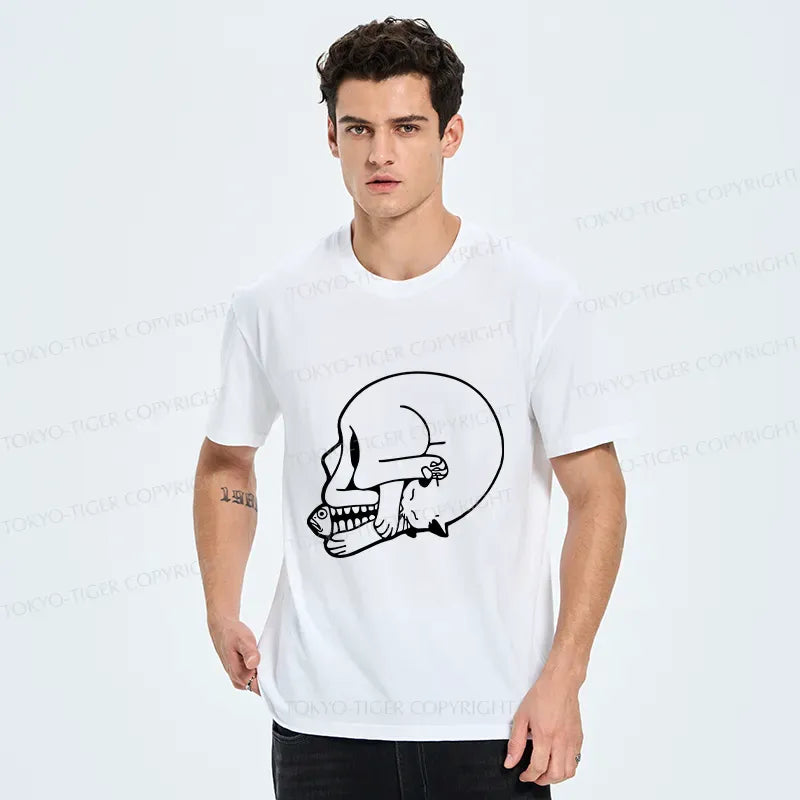 Japanese Vintage Cat T-Shirt Free Shipping