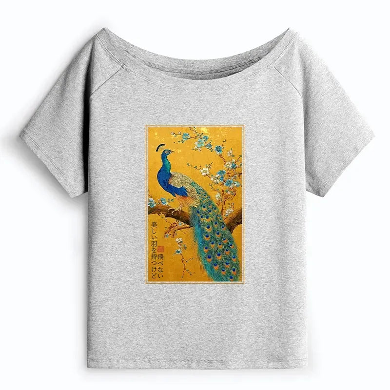 Elegant Japanese Culture T-Shirt with Free Shipping