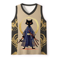 Kyoto Black Cat Tank Top for Daily Wear