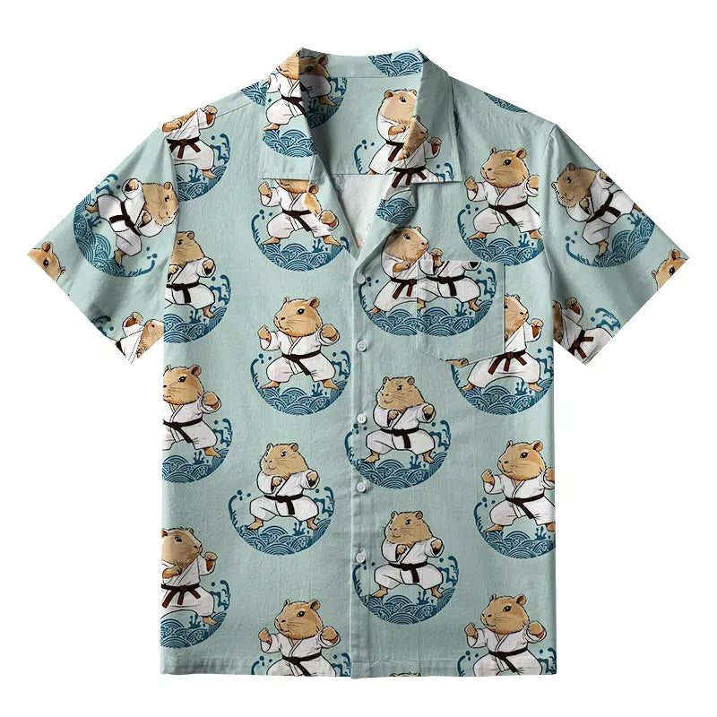 unisex capybara shirt comfortable daily wear