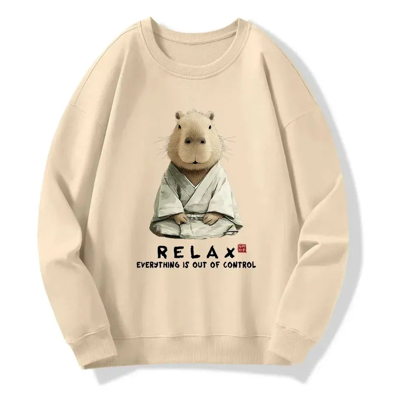 Zen Capybara Sweatshirt for Daily Wear