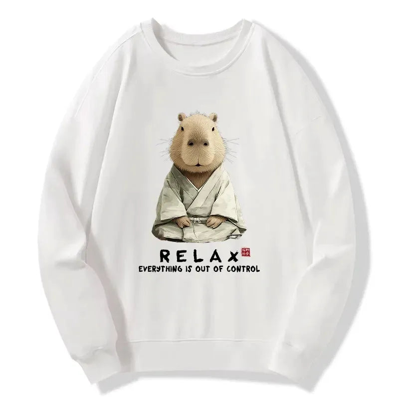Kyoto-Lion Zen Capybara£ºRelax, it's all chaos Classic Sweatshirt