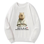 Kyoto-Lion Zen Capybara£ºRelax, it's all chaos Classic Sweatshirt