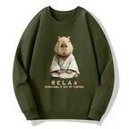 Kyoto-Lion Zen Capybara£ºRelax, it's all chaos Classic Sweatshirt