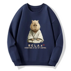 Zen Capybara Sweatshirt for Daily Wear