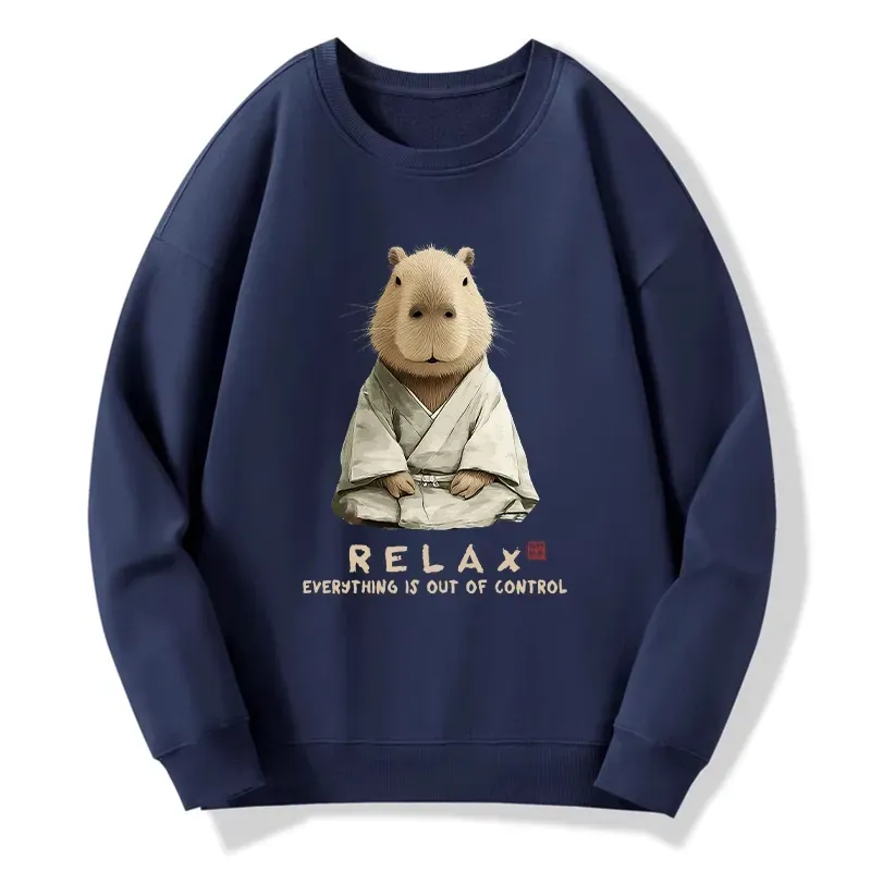 Zen Capybara Sweatshirt for Daily Wear
