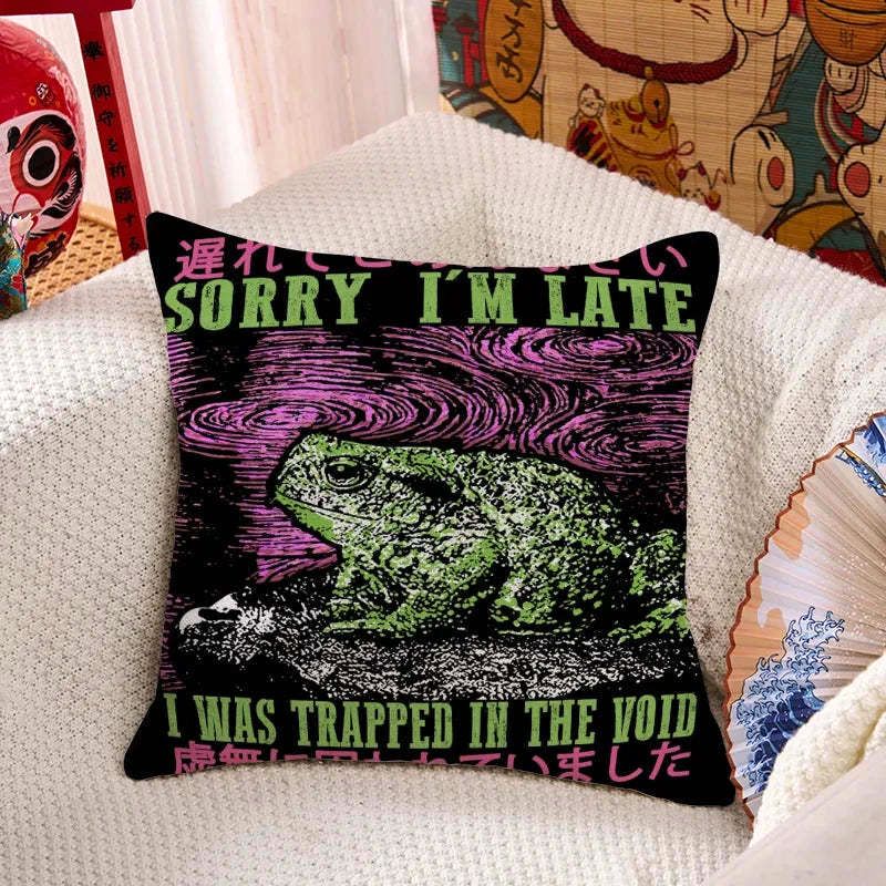 Japanese Vintage Frog Cushion Pillow