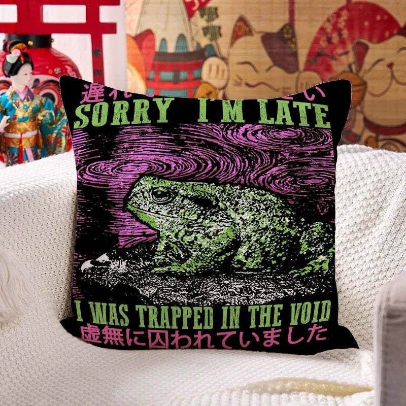 Japanese Vintage Frog Cushion Pillow