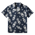 Japanese Pineapple Skull Aloha Shirt for Summer