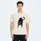 Vintage Japanese Cat T-Shirt for Anime Convention