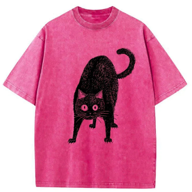 Vintage Japanese Cat T-Shirt for Anime Convention