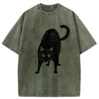 Ukiyo-e Style Cat T-Shirt for Cosplay and Streetwear