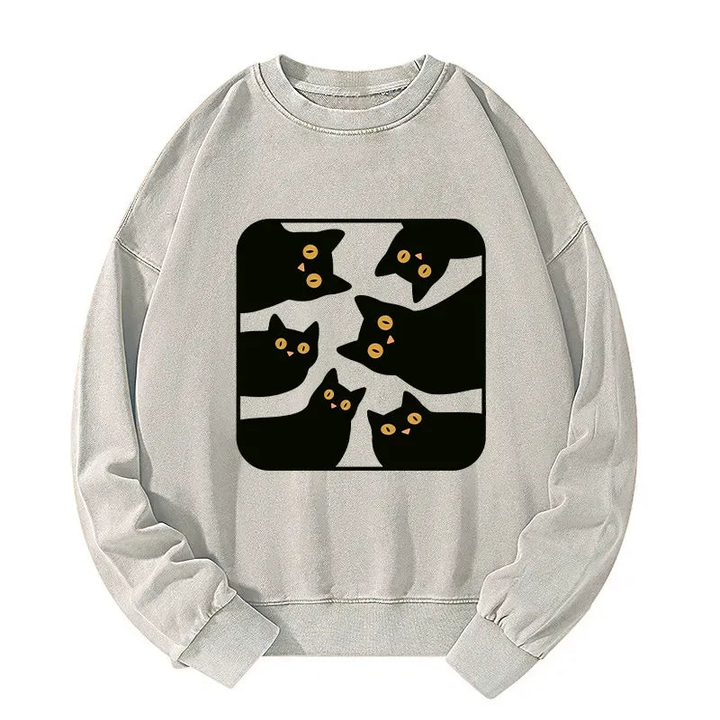 Japanese Vintage Kyoto Lion Cat Sweatshirt