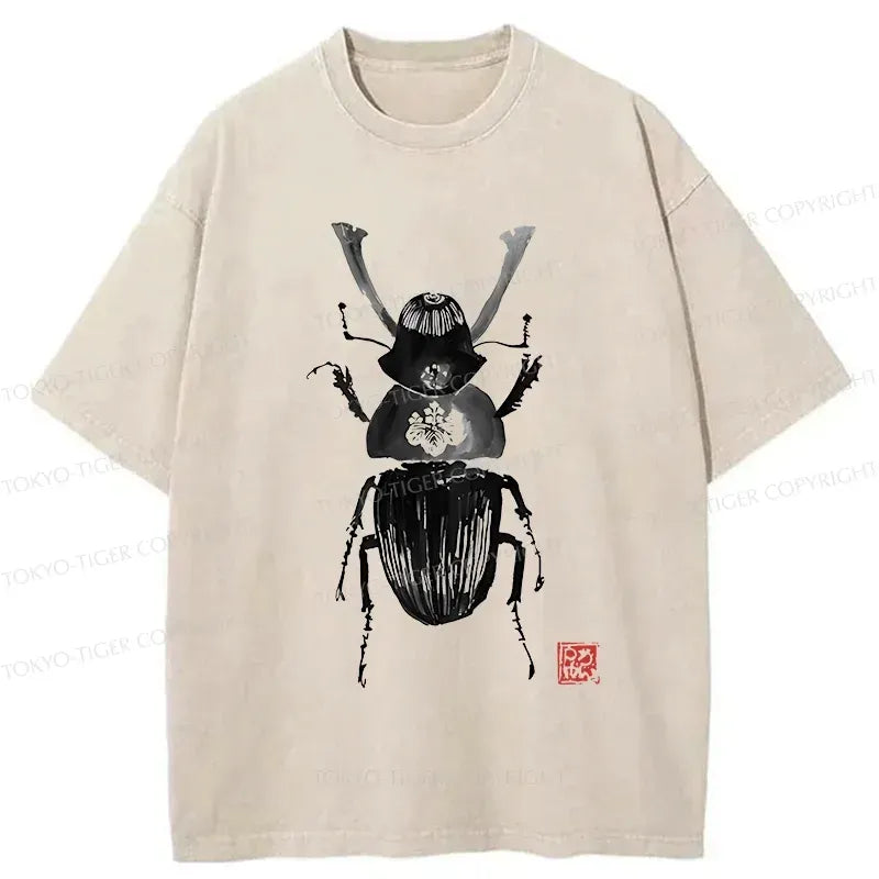 Japanese Vintage Washed T-Shirt for Streetwear
