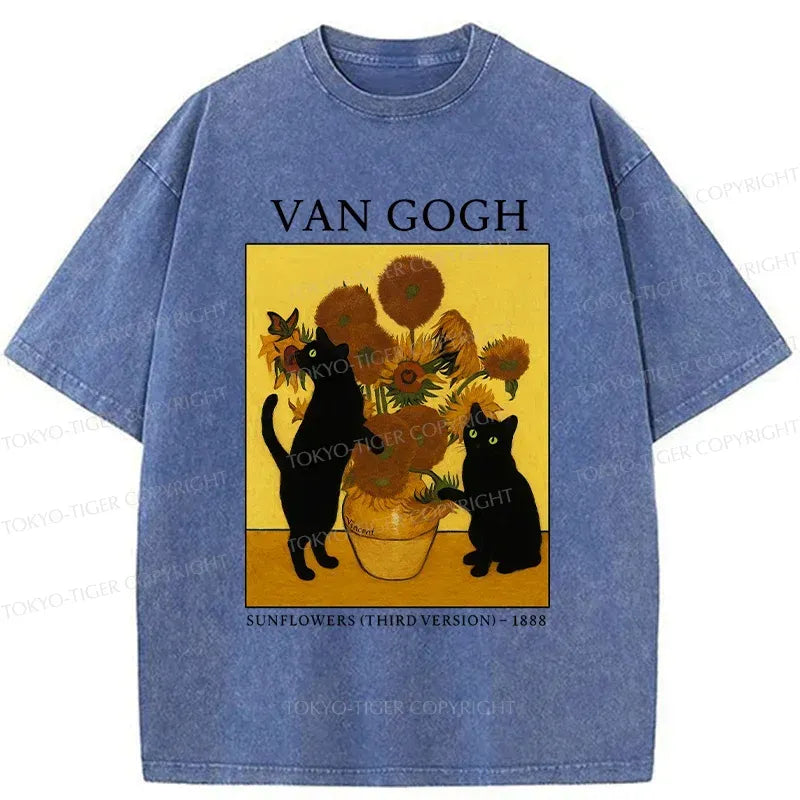 Washed vintage sunflower t-shirt best seller