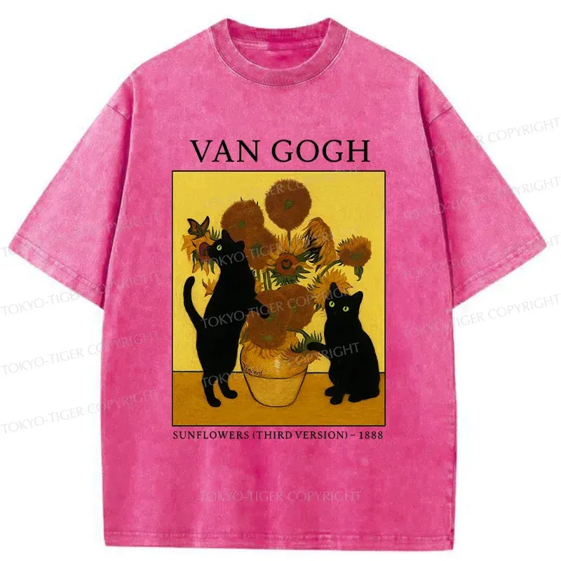 Washed vintage sunflower t-shirt best seller