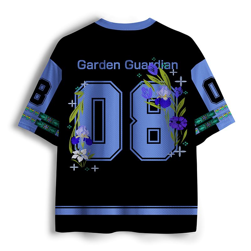 Kyoto-Lion Garden Guardian mesh jersey for daily wear