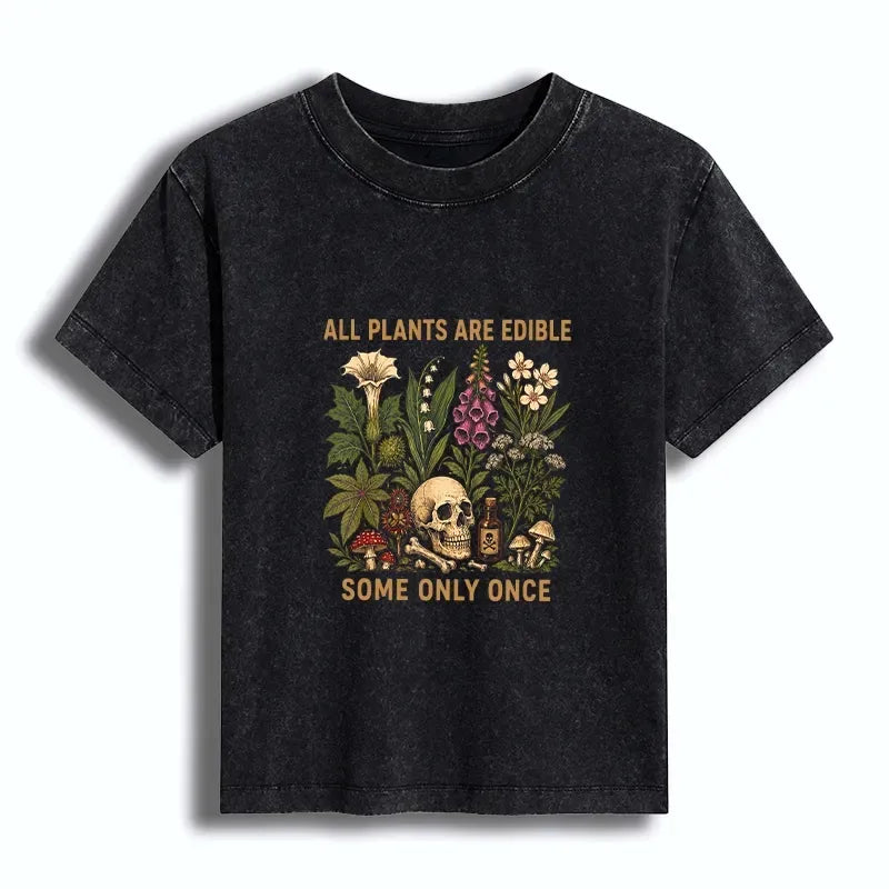 Washed vintage tee trend for women