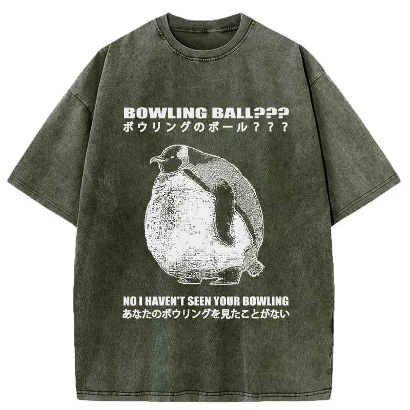 funny japanese bowling ball t-shirt on sale