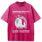 Kyoto-Lion Where's My Bowling Ball Washed T-Shirt
