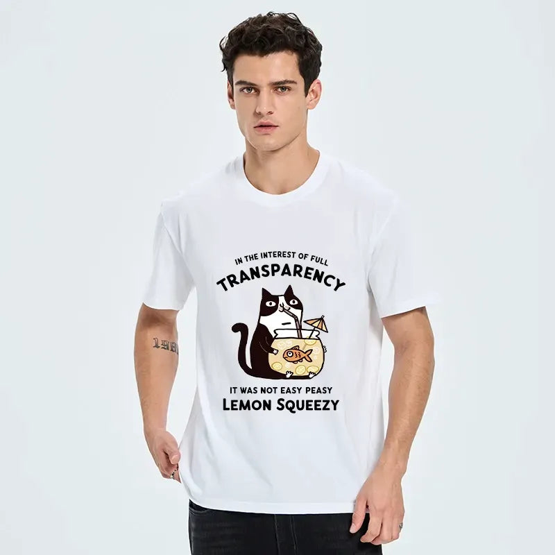 Cat stealing fishbowl t-shirt on sale