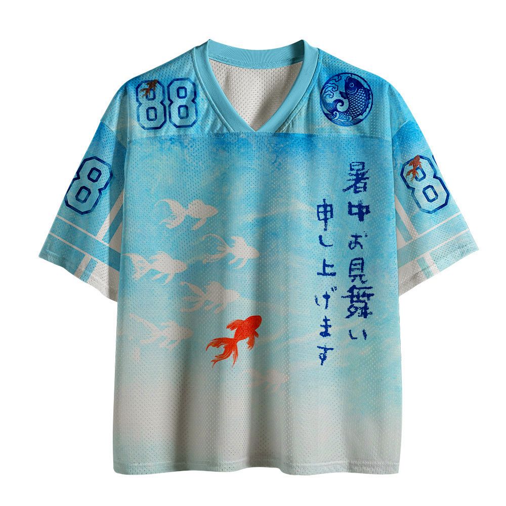 Vintage Koi Watercolor Jersey On Sale