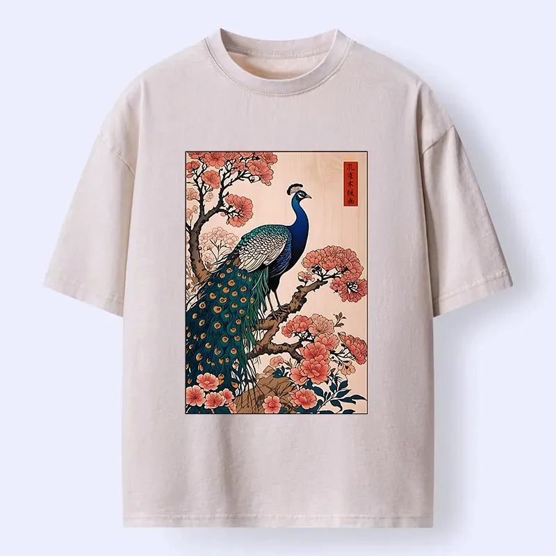 trendy ukiyoe print t-shirt for summer