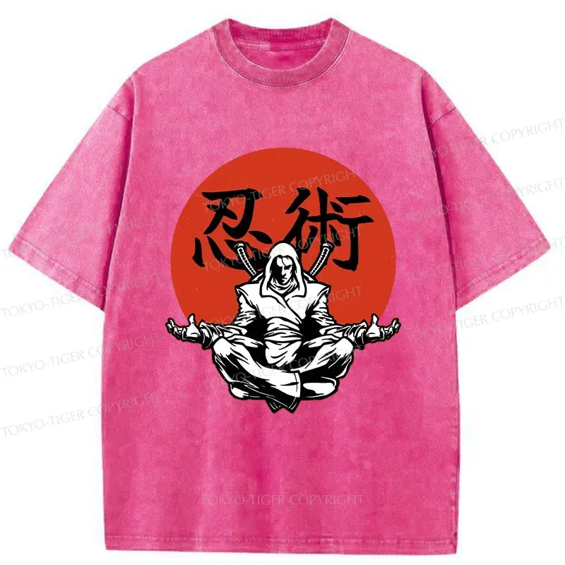 Japanese Washed T-Shirt for Daily Wear