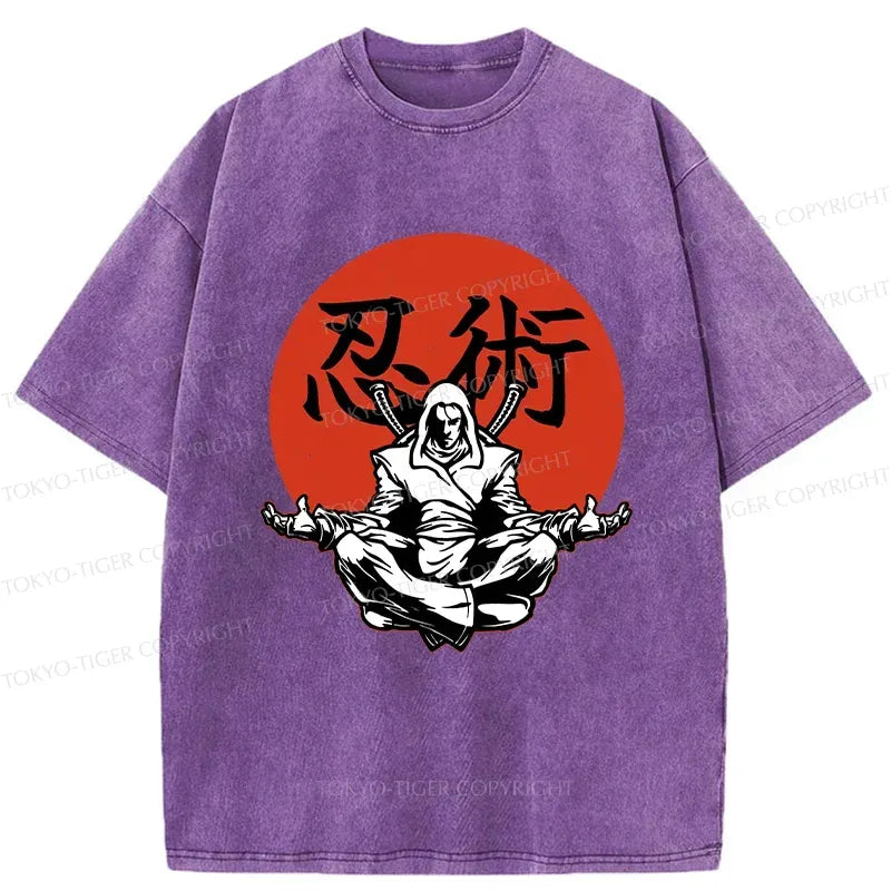 Japanese Washed T-Shirt for Daily Wear