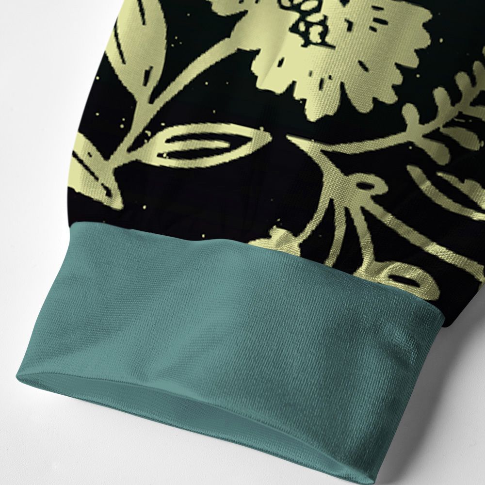 Kyoto-Lion Swirling Canopy Paneled Long Sleeve Jersey
