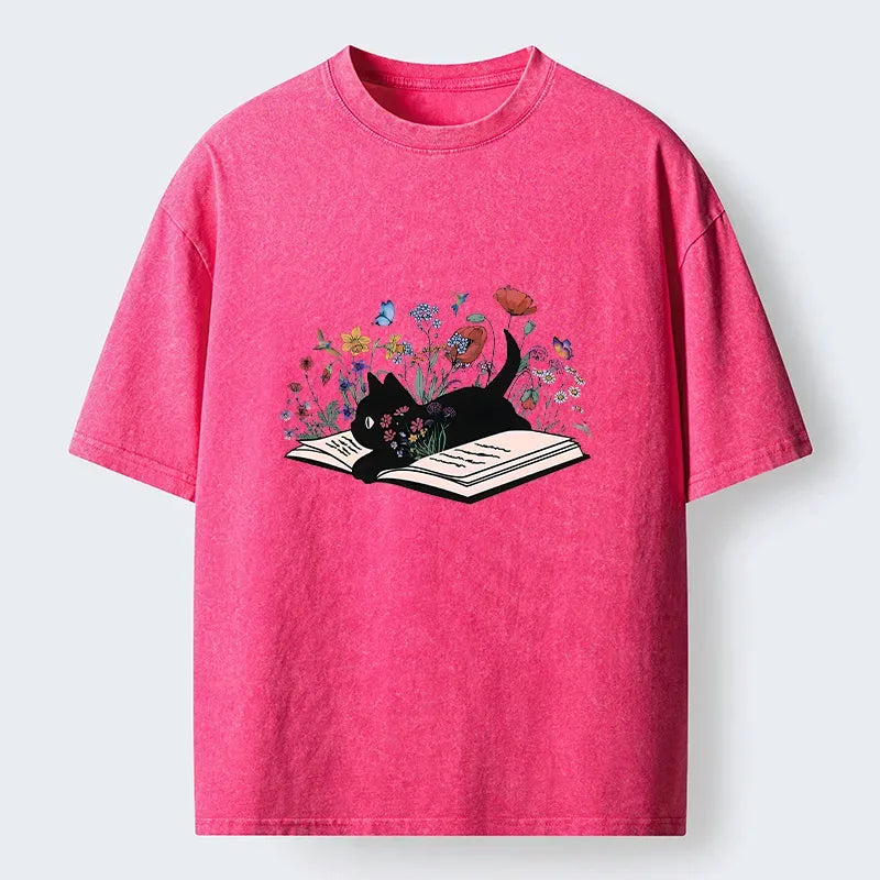 Vintage Ukiyo-e Cat Shirt for Summer