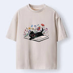 Vintage Ukiyo-e Cat Shirt for Summer