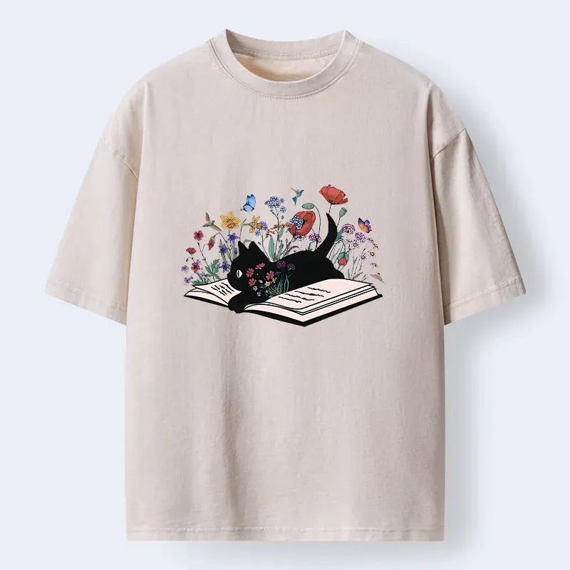 Vintage Ukiyo-e Cat Shirt for Summer