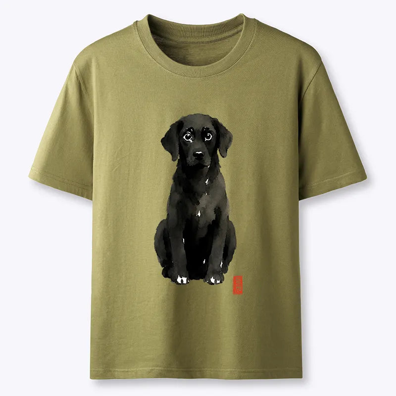 Kyoto-Lion Quirky Ink Dog Classic T-Shirt