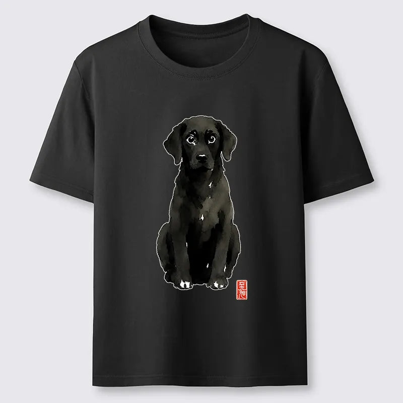 Kyoto-Lion Quirky Ink Dog Classic T-Shirt