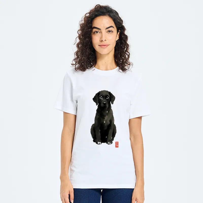Kyoto-Lion Quirky Ink Dog Classic T-Shirt