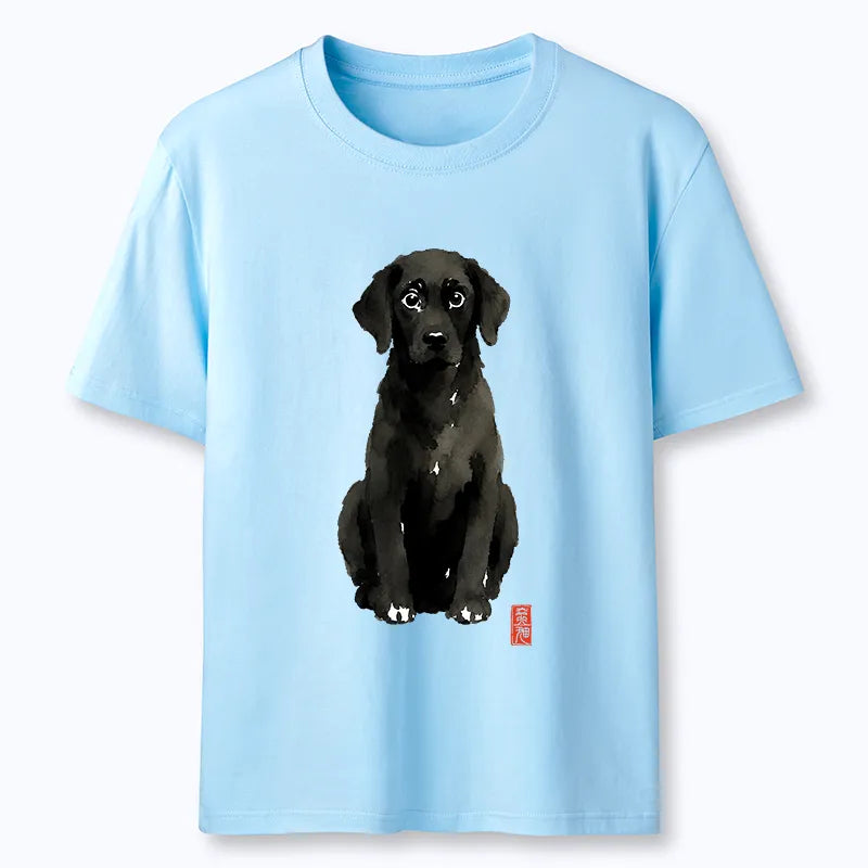 Kyoto-Lion Quirky Ink Dog Classic T-Shirt