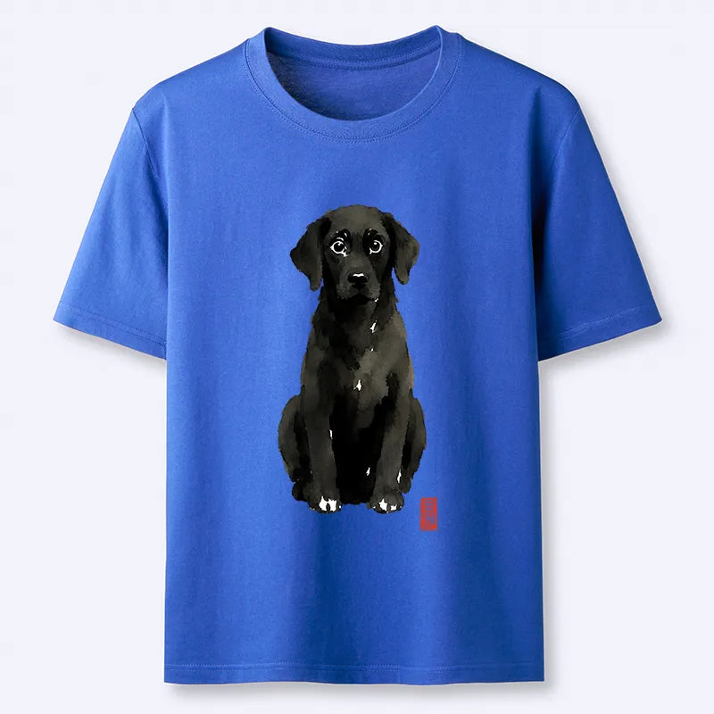 Kyoto-Lion Quirky Ink Dog Classic T-Shirt