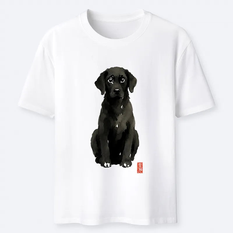 Kyoto-Lion Quirky Ink Dog Classic T-Shirt