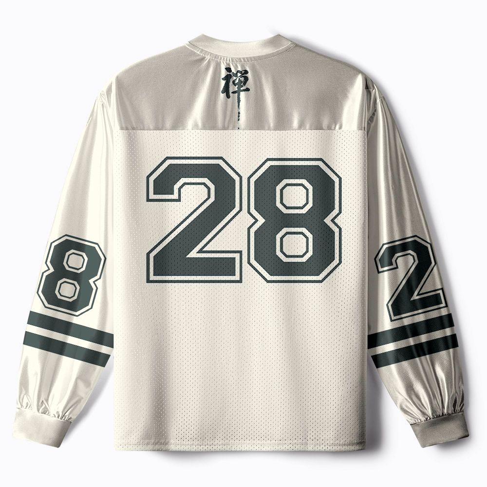 Kyoto-Lion Zen Meditating Cat Paneled Long Sleeve Jersey