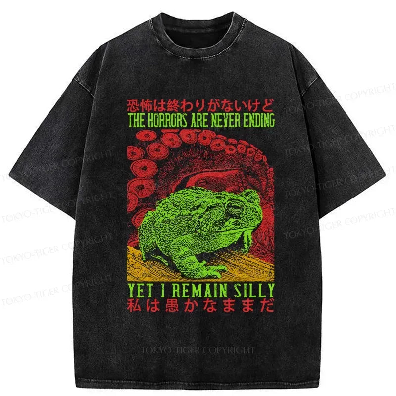 Kyoto-Lion The Horrors Are Never Ending Japan Washed T-Shirt