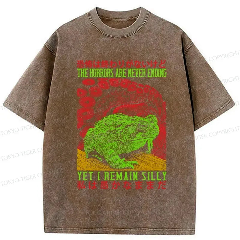 Kyoto-Lion The Horrors Are Never Ending Japan Washed T-Shirt