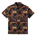 Ukiyo-e Print Button-up Shirt for Vacation