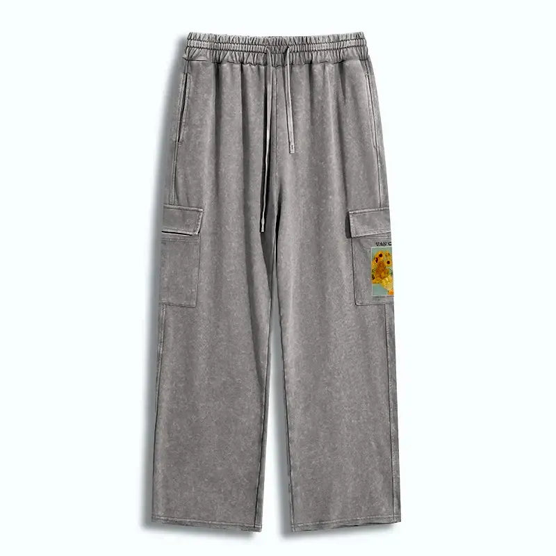 Unisex Cotton Sweatpants Casual Street Style