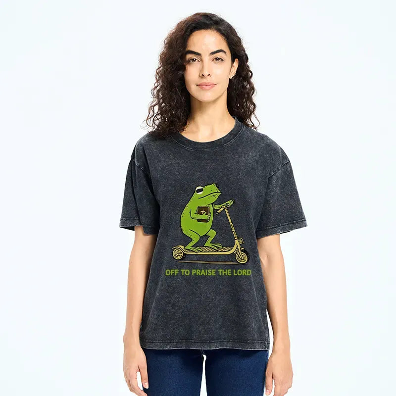 Washed Unisex Tee for Daily Wear
