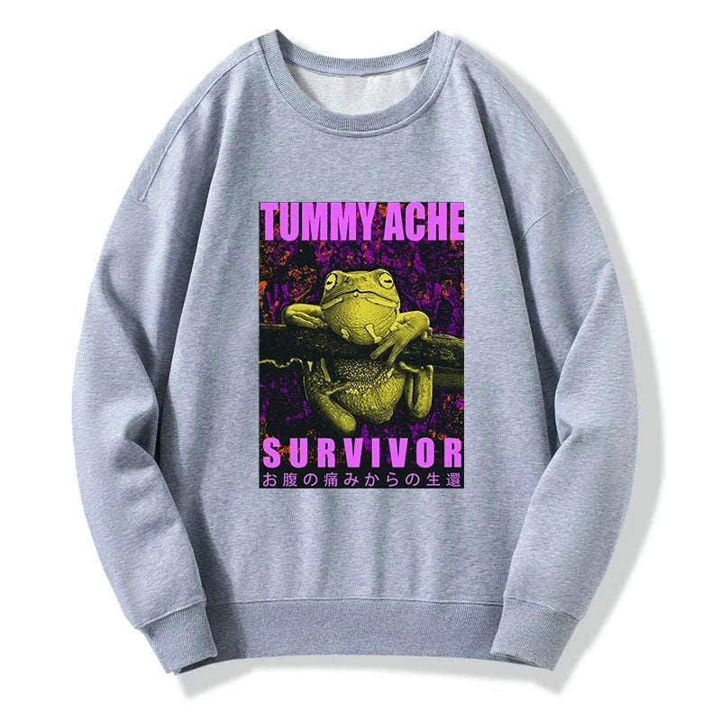 frog with stomachache sweatshirt best seller