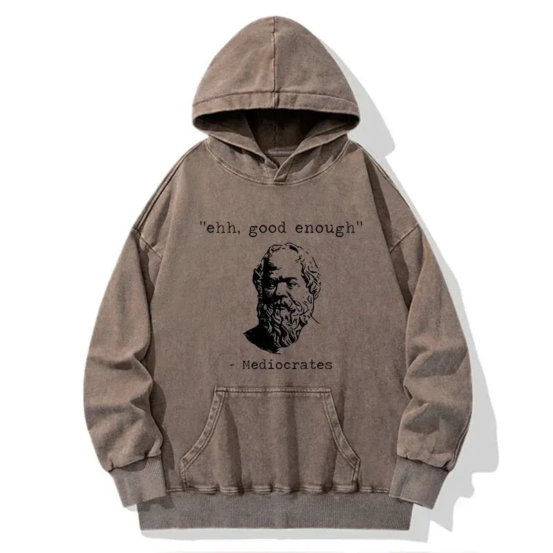 Kyoto-Lion Mediocrates Meme Washed Hoodie