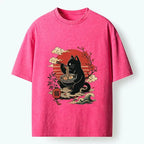 Japanese washed t-shirt gift for him